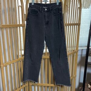 Princess Polly Charcoal Denim wide leg Jeans